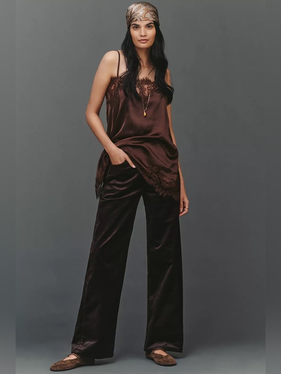 Citizens Of Humanity Denim - NEW Citizens of Humanity Ayla Baggy Wide-Leg Velvet Jeans in Espresso, Size 30